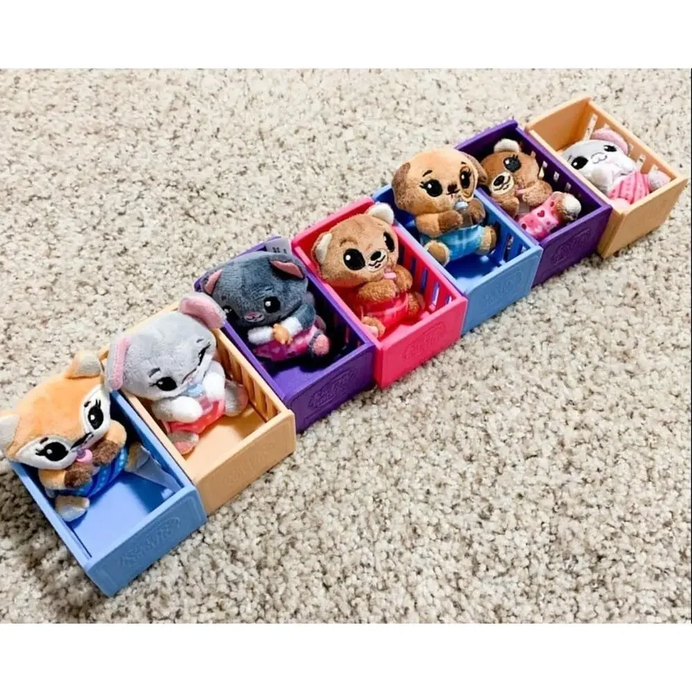 Tiny Tukkins Preschool Playset Bunny & Baby Plush Doll & Crib 11 piece NEW! 2019